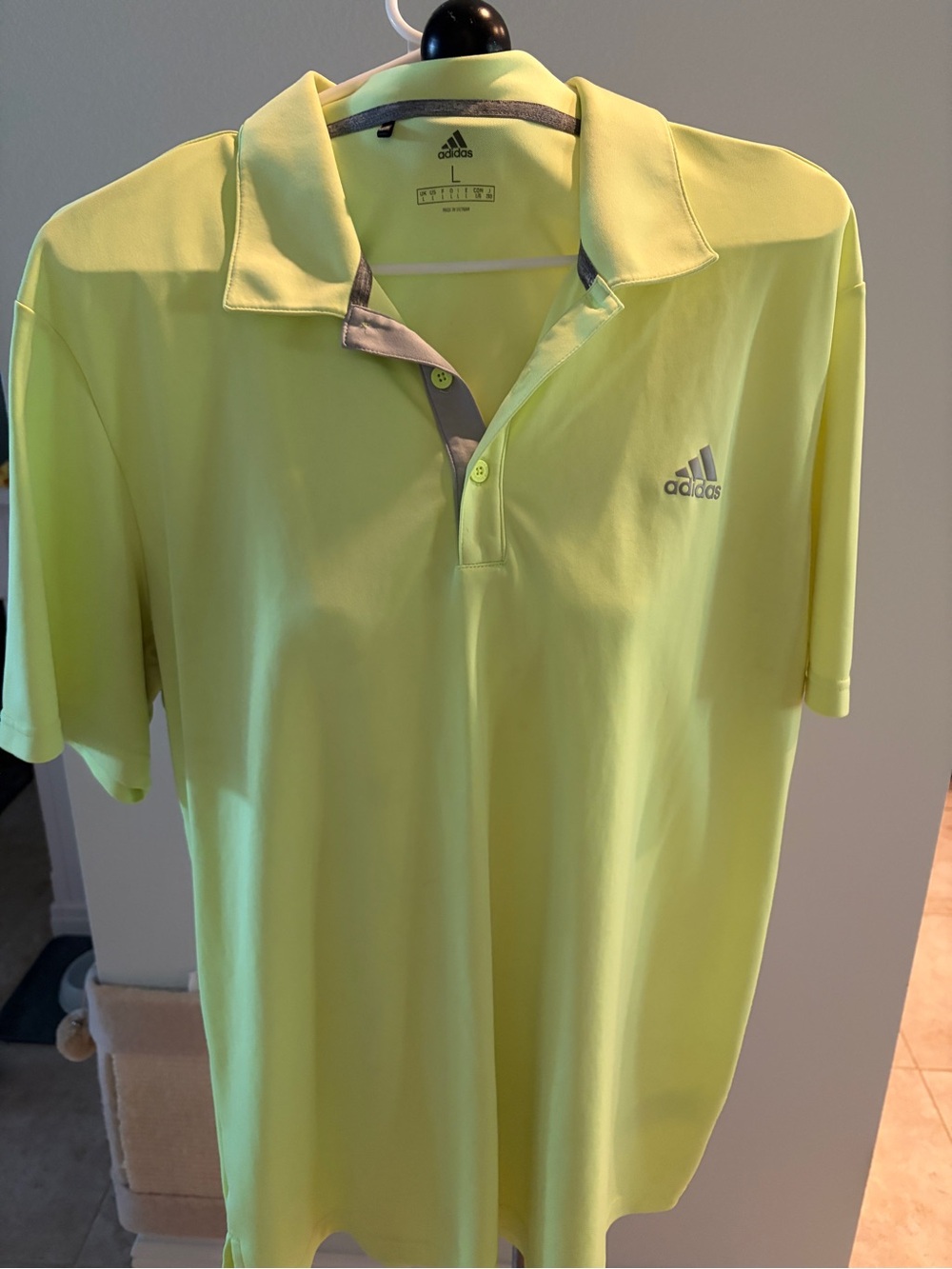 Adidas Neon Yellow Men’s Polo